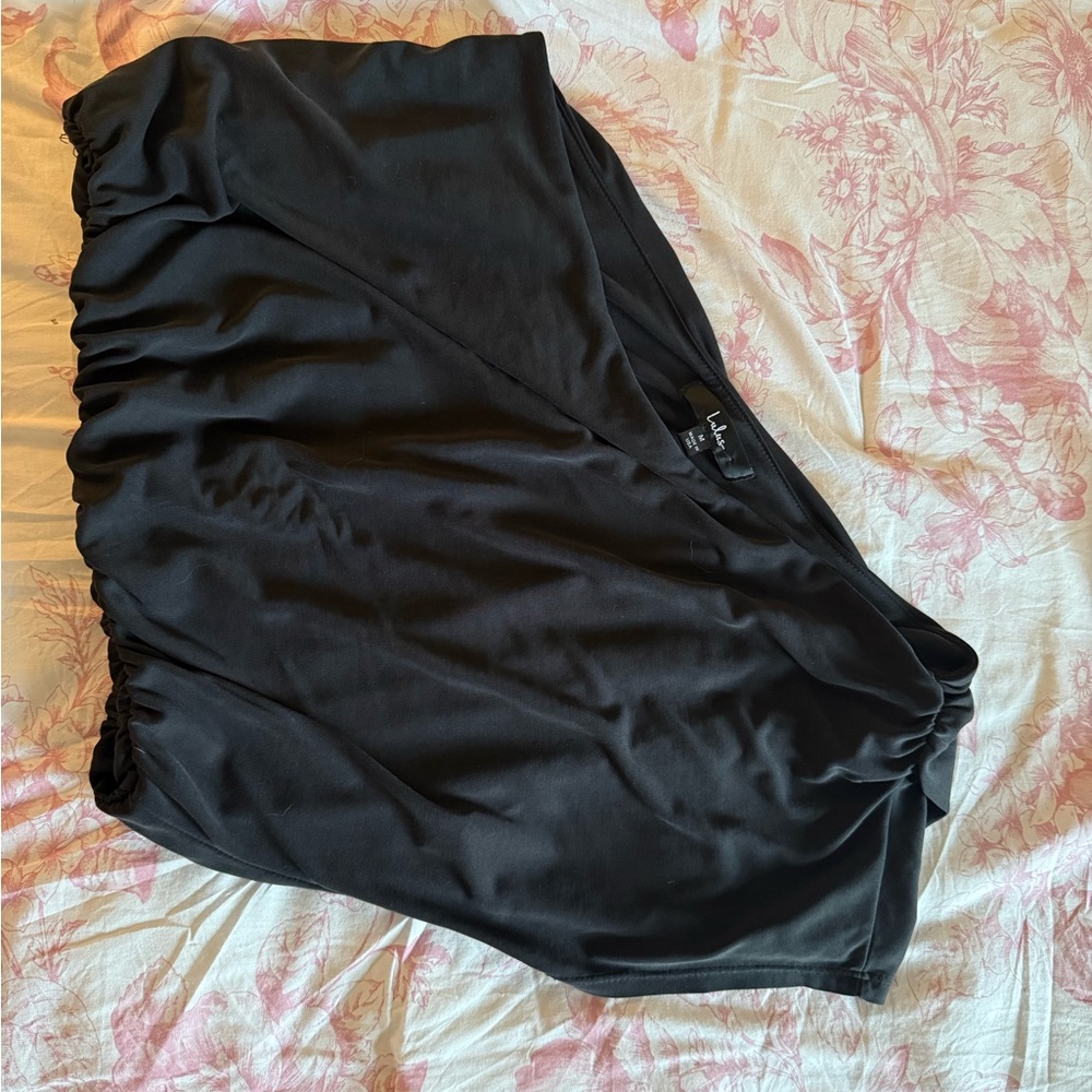 Lulus one shoulder black top